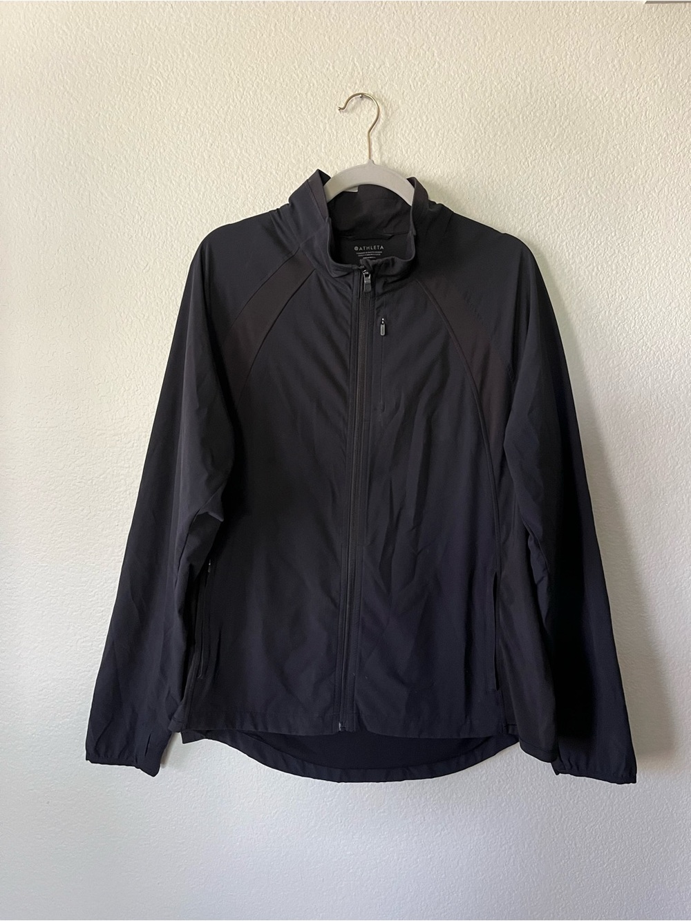 Athleta Run With It Lightweight Jacket in Black Women's Size XL